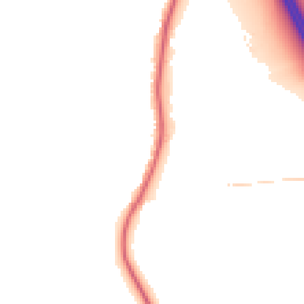 Night-time road noise heatmap for PR3 0RE