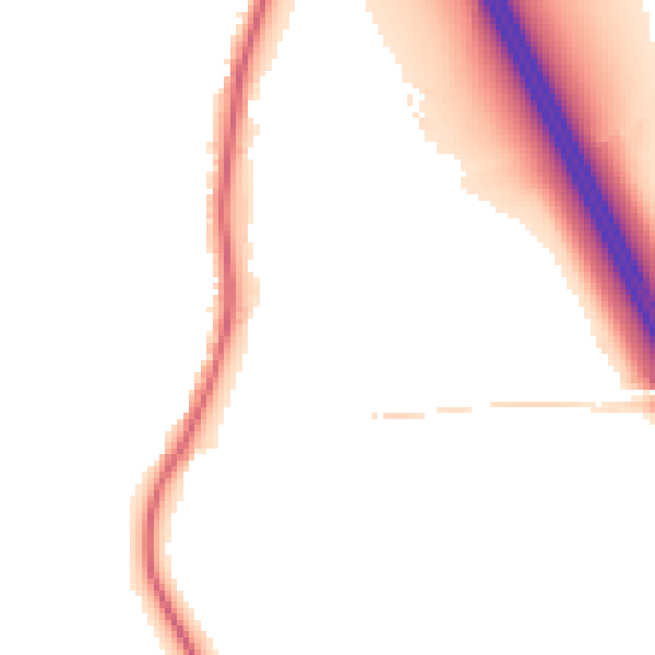 Night-time road noise heatmap for PR3 0RL