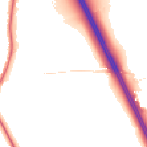 Night-time road noise heatmap for PR3 0RN