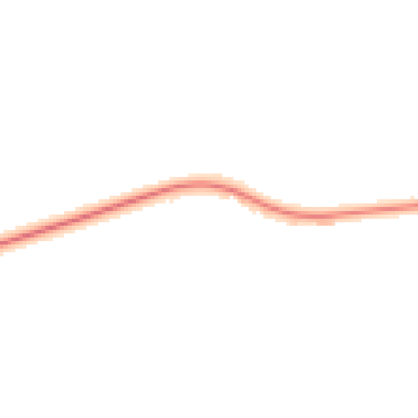 Night-time road noise heatmap for PR3 0TA