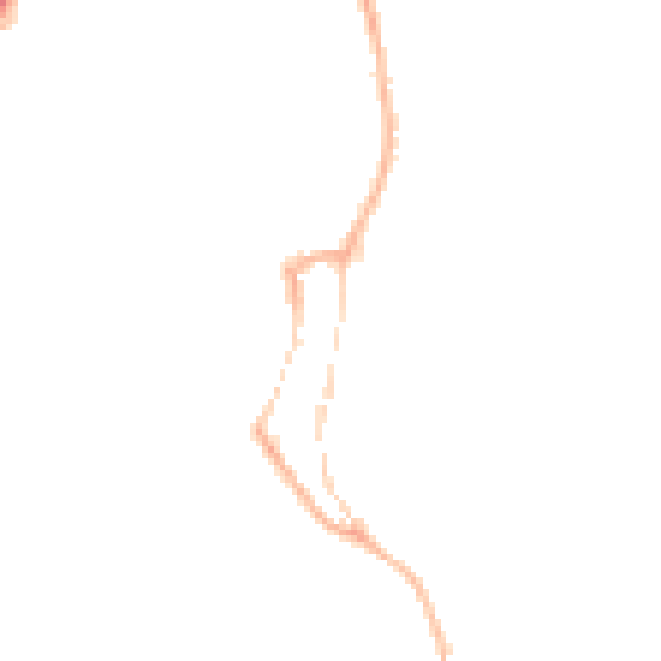 Night-time road noise heatmap for PR3 1EA
