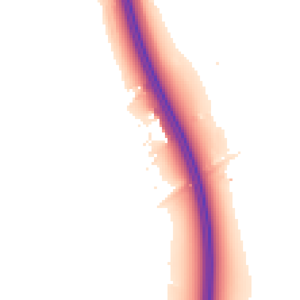 Night-time road noise heatmap for PR3 1GD