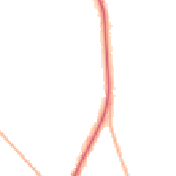 Night-time road noise heatmap for PR3 1RG
