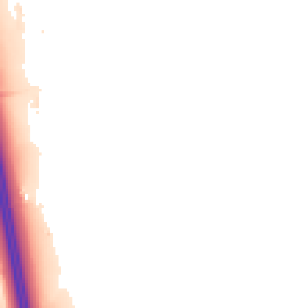 Night-time road noise heatmap for PR3 1RJ