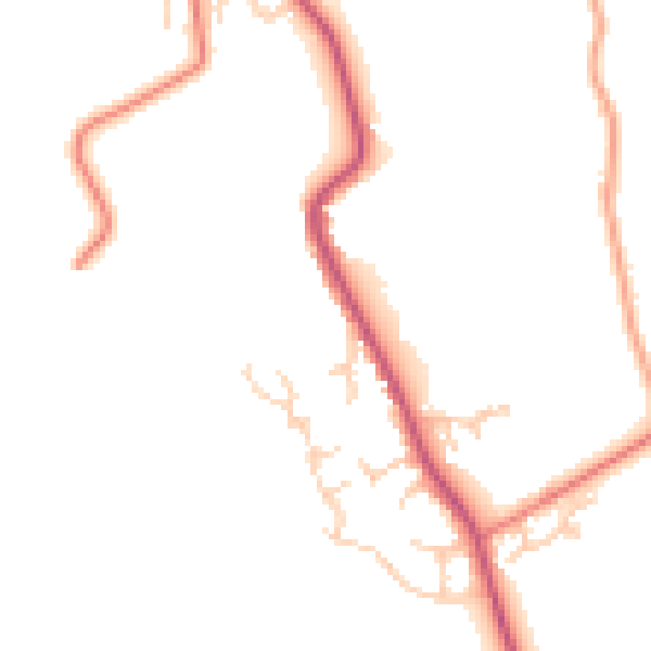 Daytime road noise heatmap for PR3 1ZD