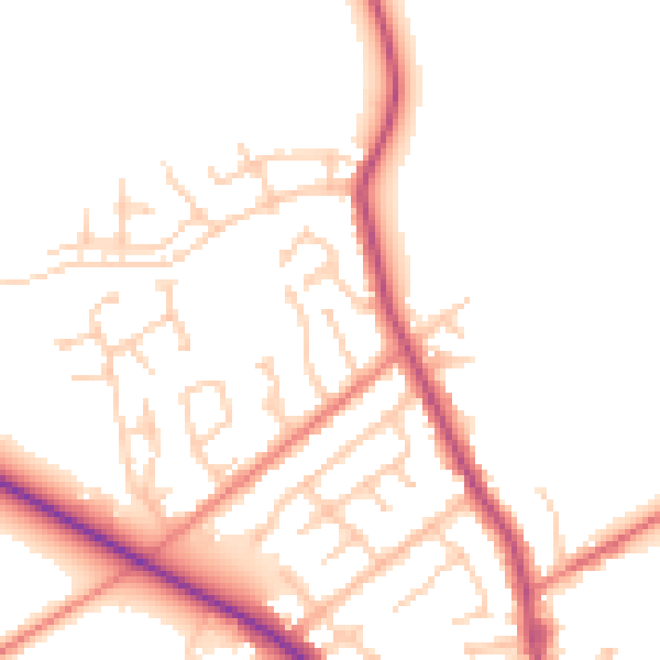 Daytime road noise heatmap for PR3 1ZL