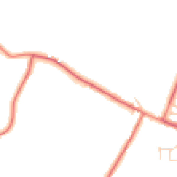 Daytime road noise heatmap for PR3 2DB