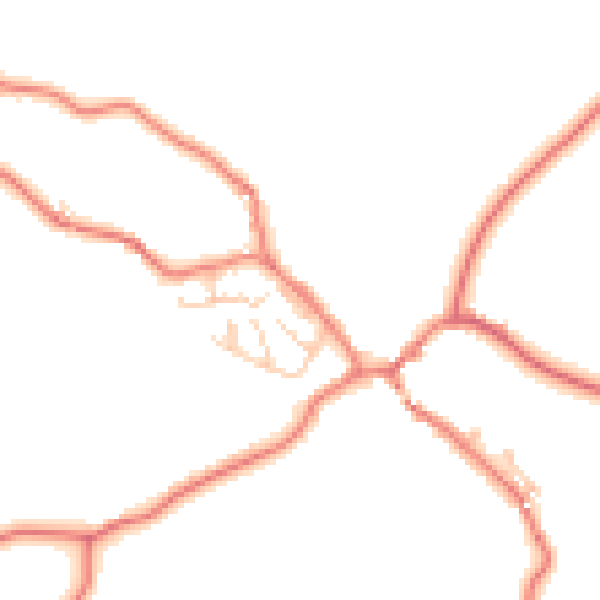 Daytime road noise heatmap for PR3 2QN