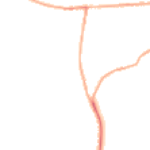 Night-time road noise heatmap for PR3 3FR