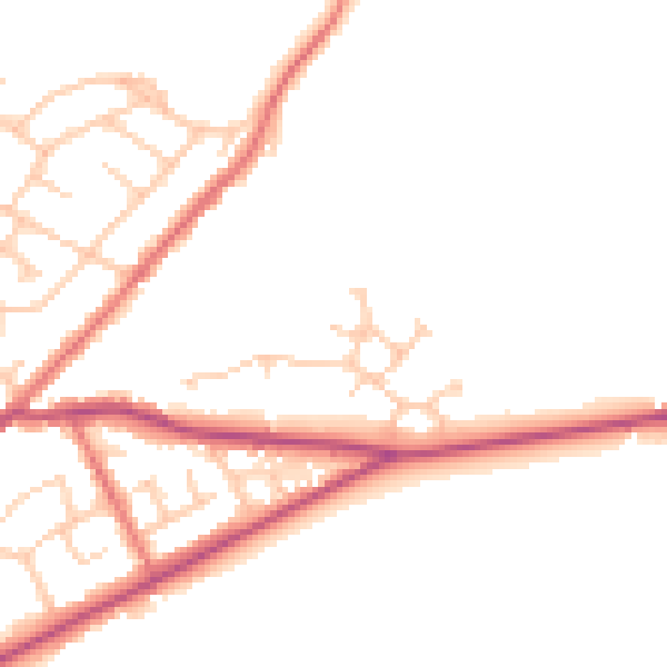 Daytime road noise heatmap for PR3 3UP
