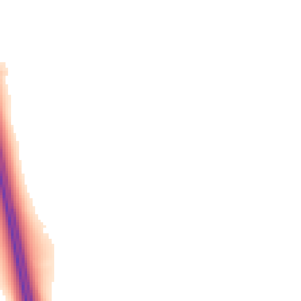 Night-time road noise heatmap for PR3 5AX