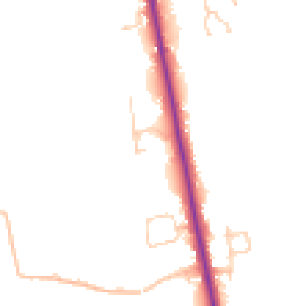 Daytime road noise heatmap for PR3 5EF