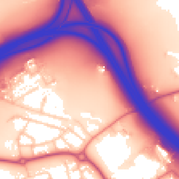 Daytime road noise heatmap for PR3 5FZ