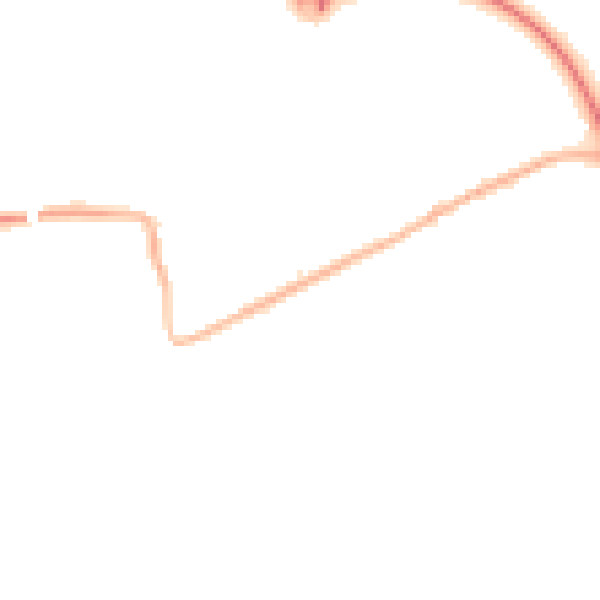 Night-time road noise heatmap for PR3 5JJ