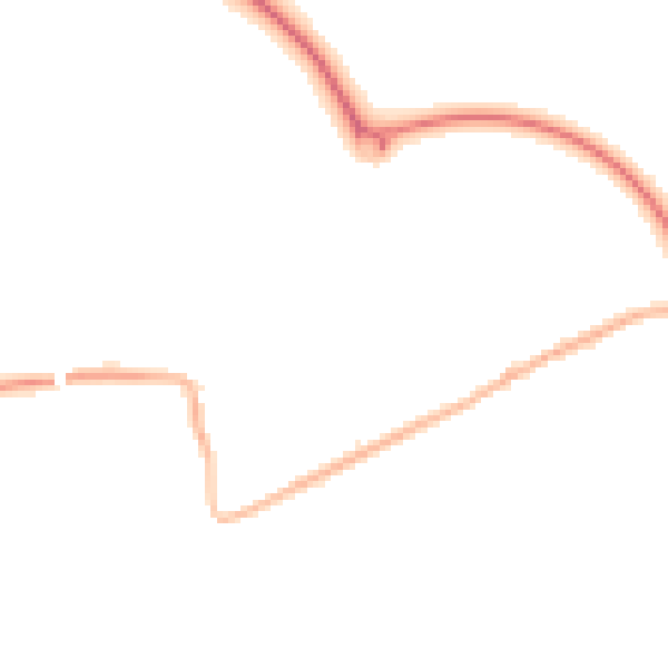 Night-time road noise heatmap for PR3 5JS