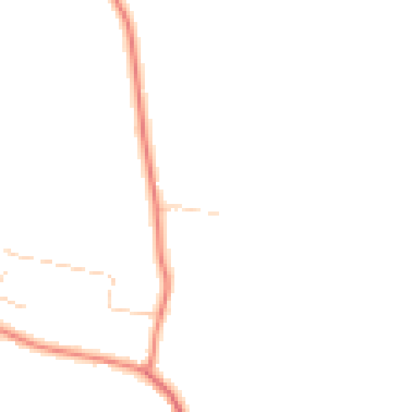 Daytime road noise heatmap for PR3 6BY