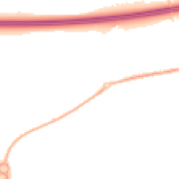 Night-time road noise heatmap for PR4 0AH