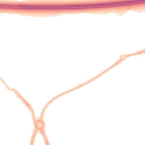 Night-time road noise heatmap for PR4 0AJ