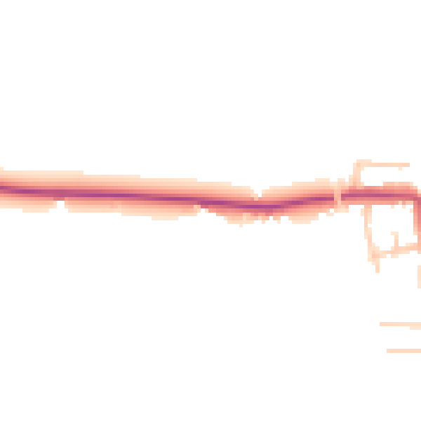 Daytime road noise heatmap for PR4 0AS