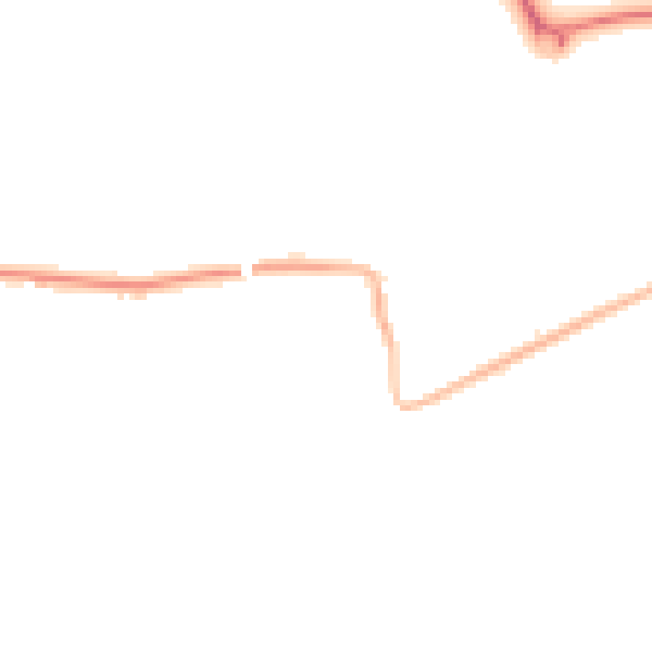 Night-time road noise heatmap for PR4 0AU