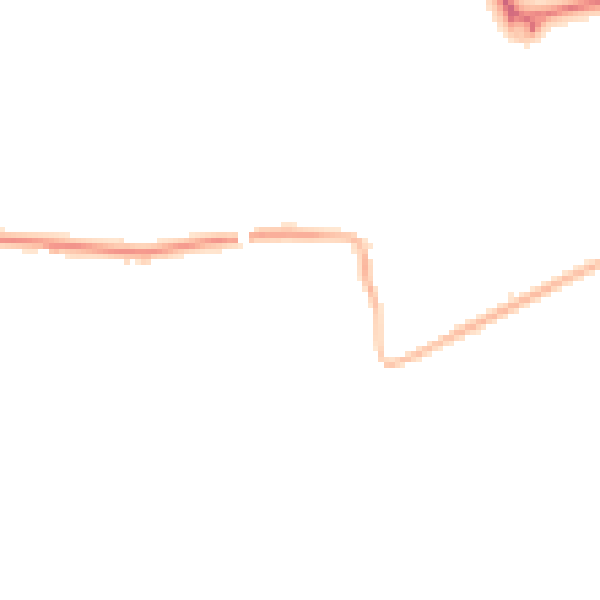 Night-time road noise heatmap for PR4 0AY