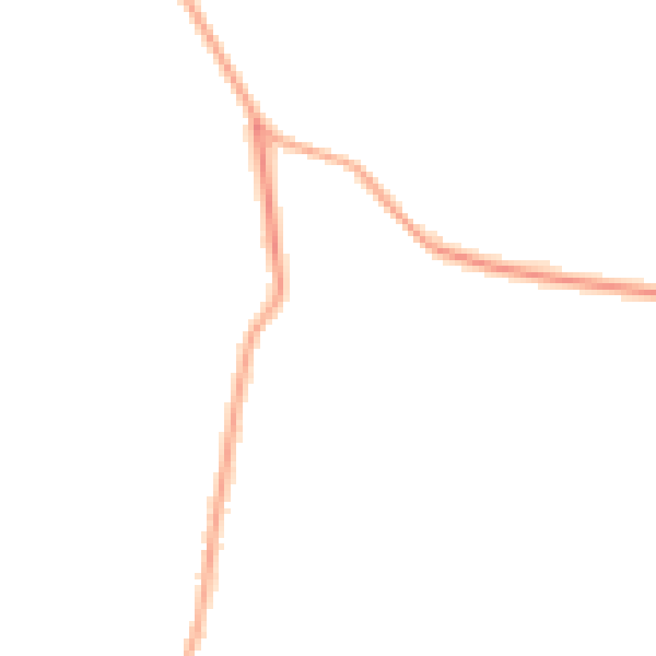 Night-time road noise heatmap for PR4 0BA