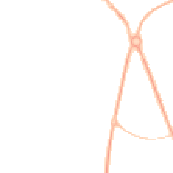 Night-time road noise heatmap for PR4 0BG
