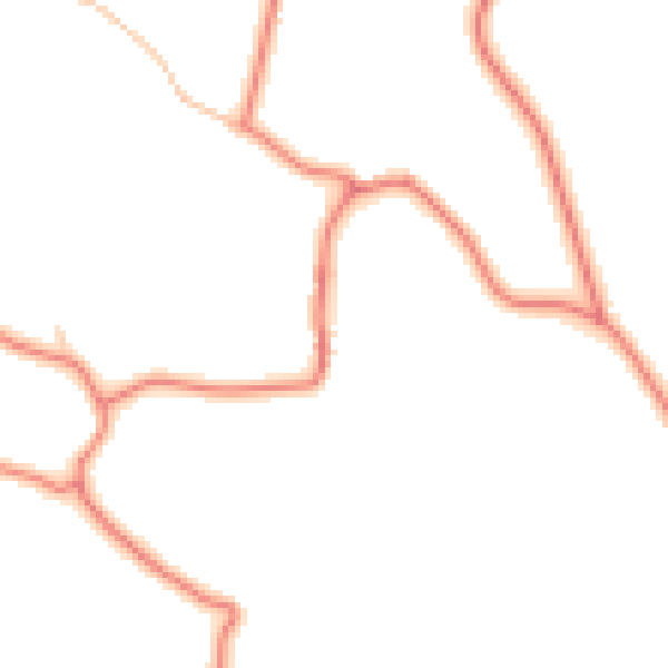 Daytime road noise heatmap for PR4 0BP
