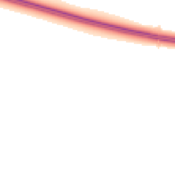 Night-time road noise heatmap for PR4 0BU