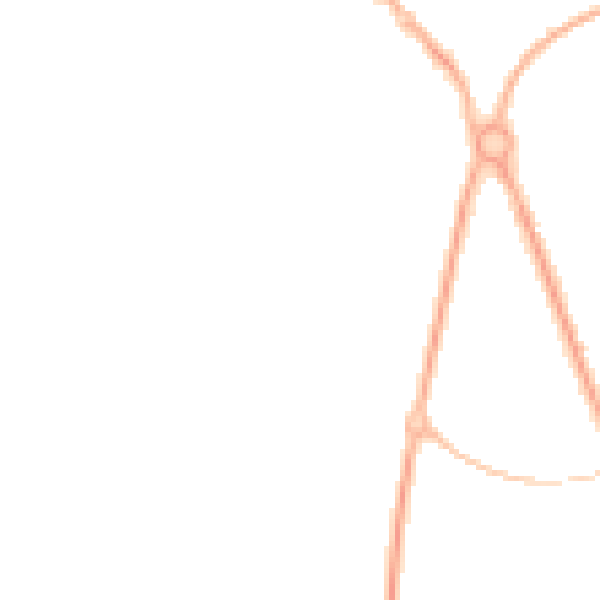 Night-time road noise heatmap for PR4 0BW