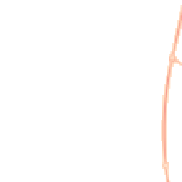 Night-time road noise heatmap for PR4 0DE
