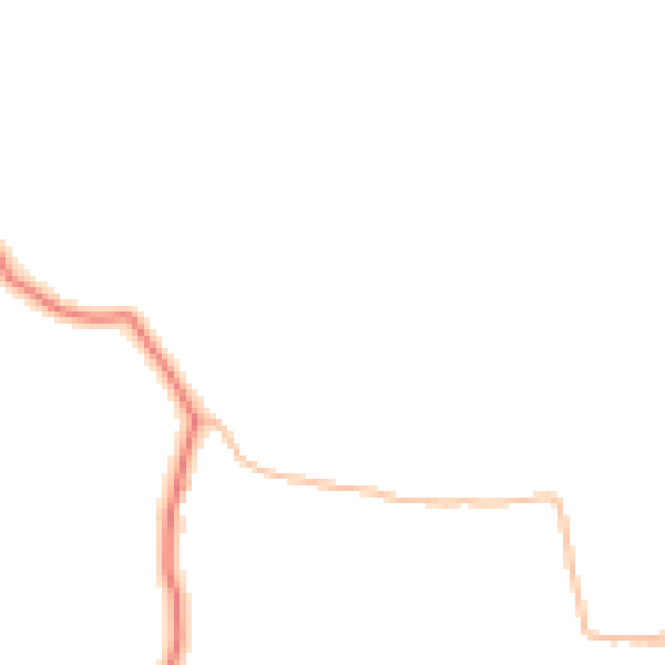 Daytime road noise heatmap for PR4 0DQ