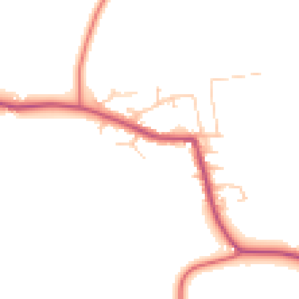 Daytime road noise heatmap for PR4 0ES