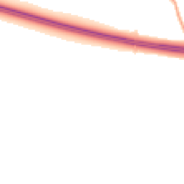 Night-time road noise heatmap for PR4 0FX
