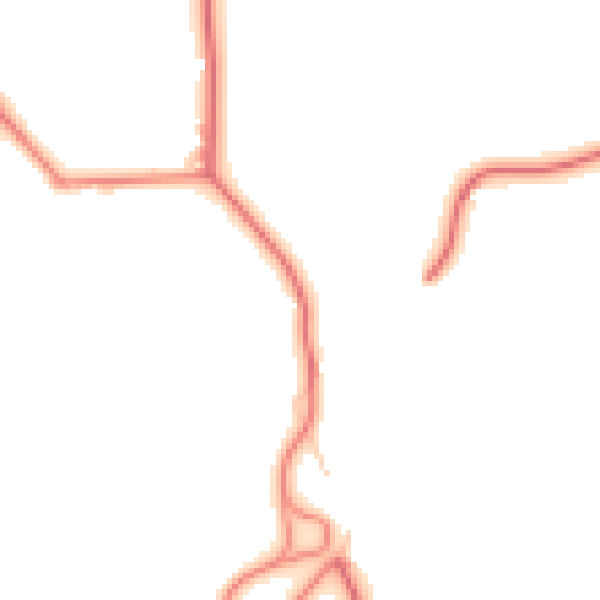 Daytime road noise heatmap for PR4 0HA