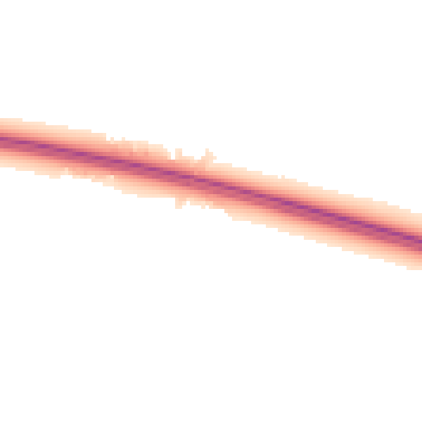 Night-time road noise heatmap for PR4 0HB