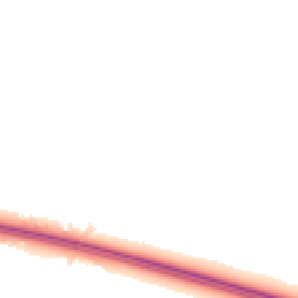 Night-time road noise heatmap for PR4 0HD