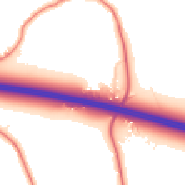 Daytime road noise heatmap for PR4 0HF
