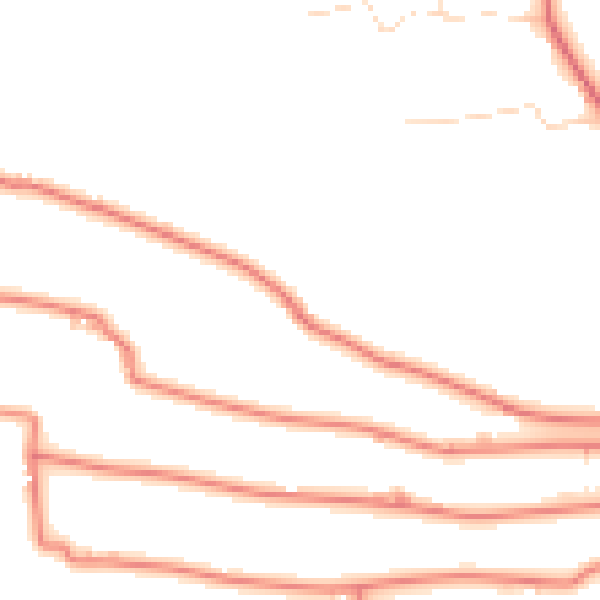Daytime road noise heatmap for PR4 0HU
