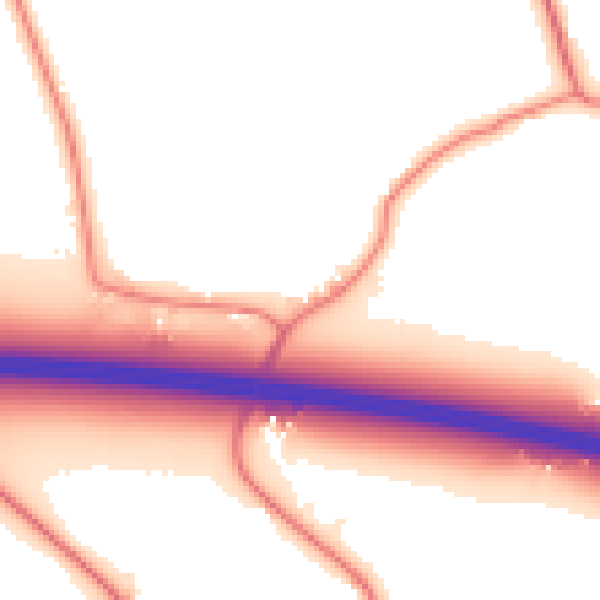 Daytime road noise heatmap for PR4 0JA
