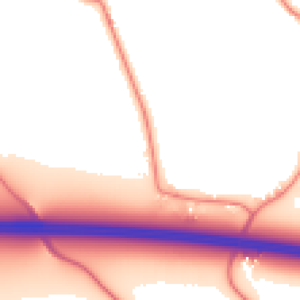 Daytime road noise heatmap for PR4 0JB