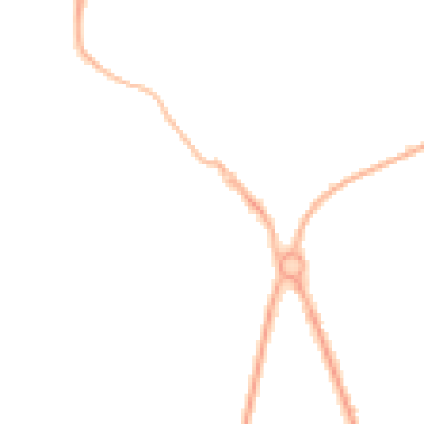 Night-time road noise heatmap for PR4 0PL
