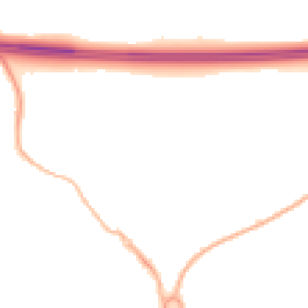 Night-time road noise heatmap for PR4 0QF