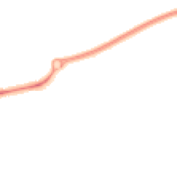 Night-time road noise heatmap for PR4 1AL