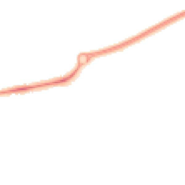 Night-time road noise heatmap for PR4 1AP