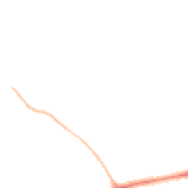 Night-time road noise heatmap for PR4 1EQ