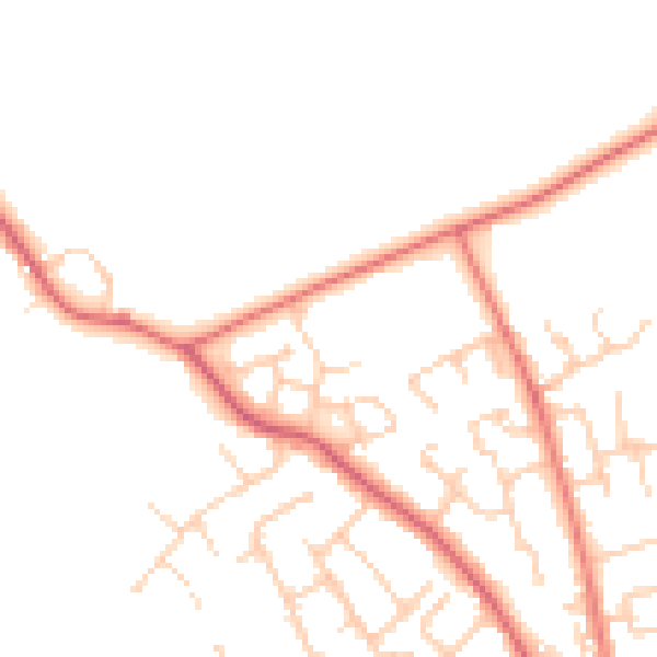 Daytime road noise heatmap for PR4 1FS