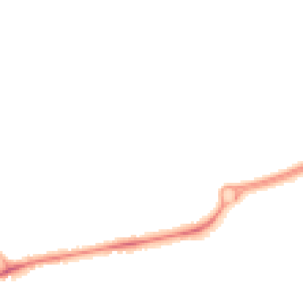 Night-time road noise heatmap for PR4 1LW