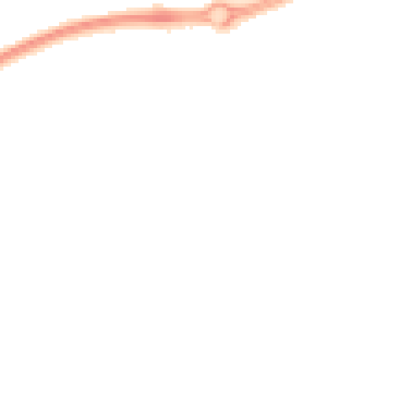 Night-time road noise heatmap for PR4 1RG