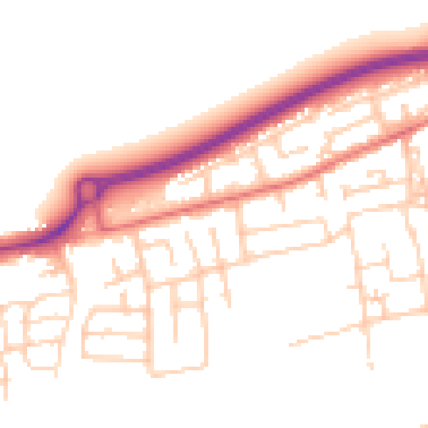 Daytime road noise heatmap for PR4 1RS